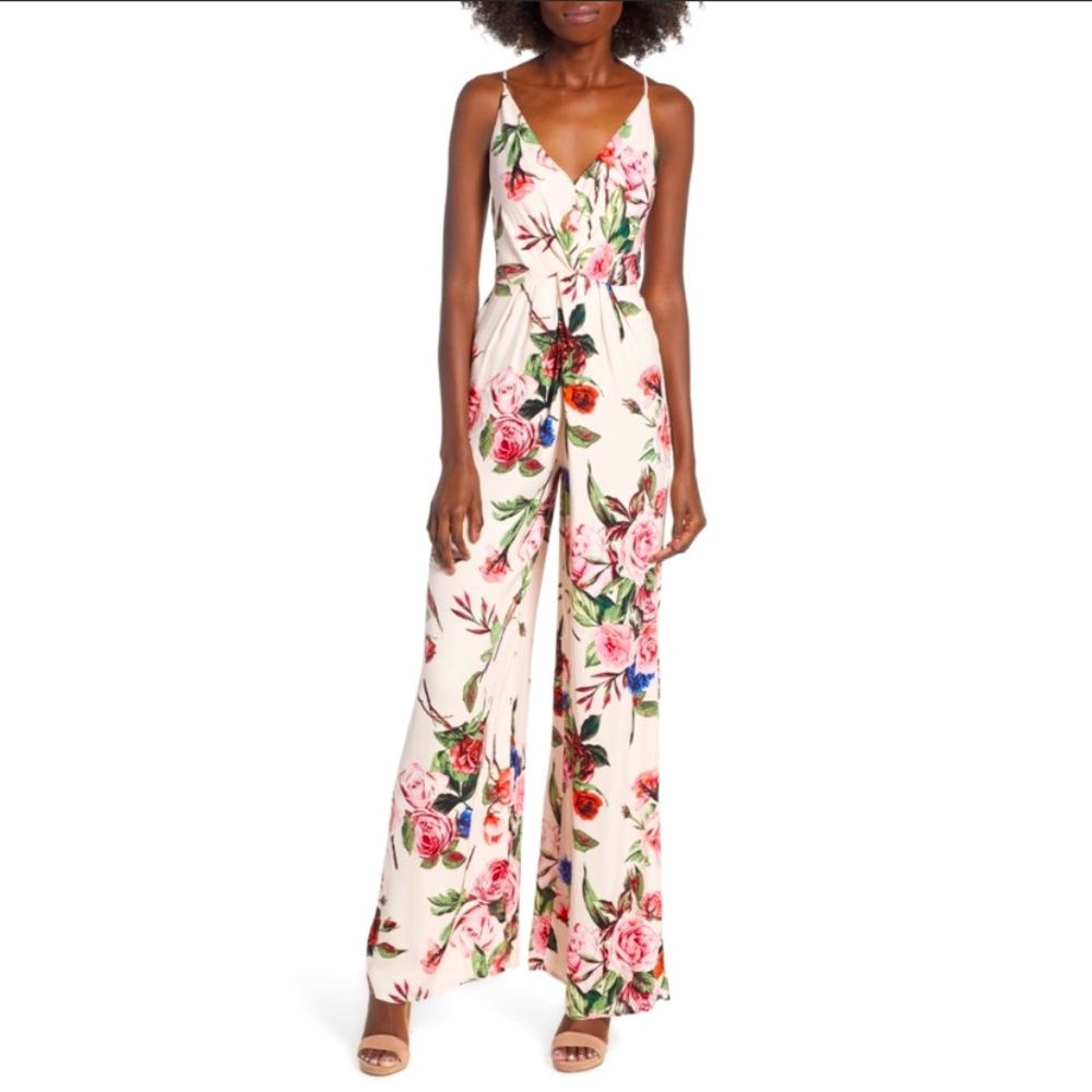 AFRM Floral Jumpsuit, size M